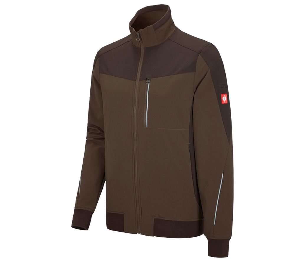 Vestes de travail: Veste de travail fonctionnelle e.s.dynashield + noisette/marron