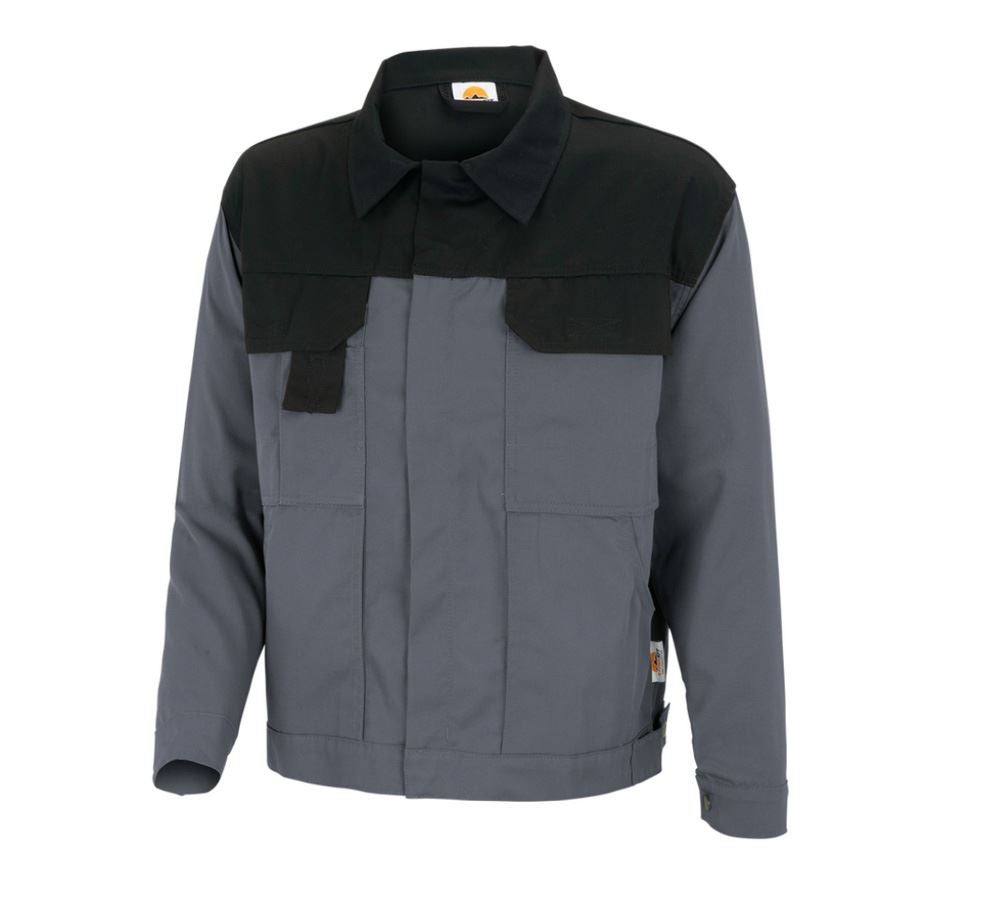 Jacken: STONEKIT Berufsjacke Odense + grau/schwarz