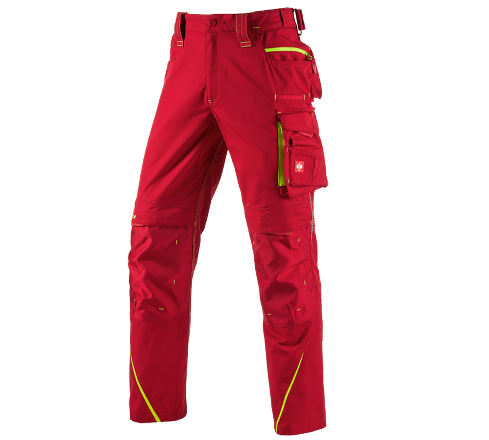 Hosen: Bundhose e.s.motion 2020 + feuerrot/warngelb