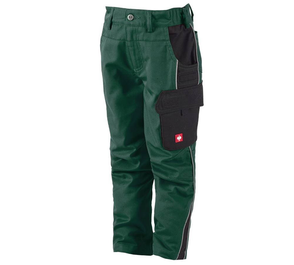 Pantalons: Pantalon à taille élastique enfants e.s.active + vert/noir