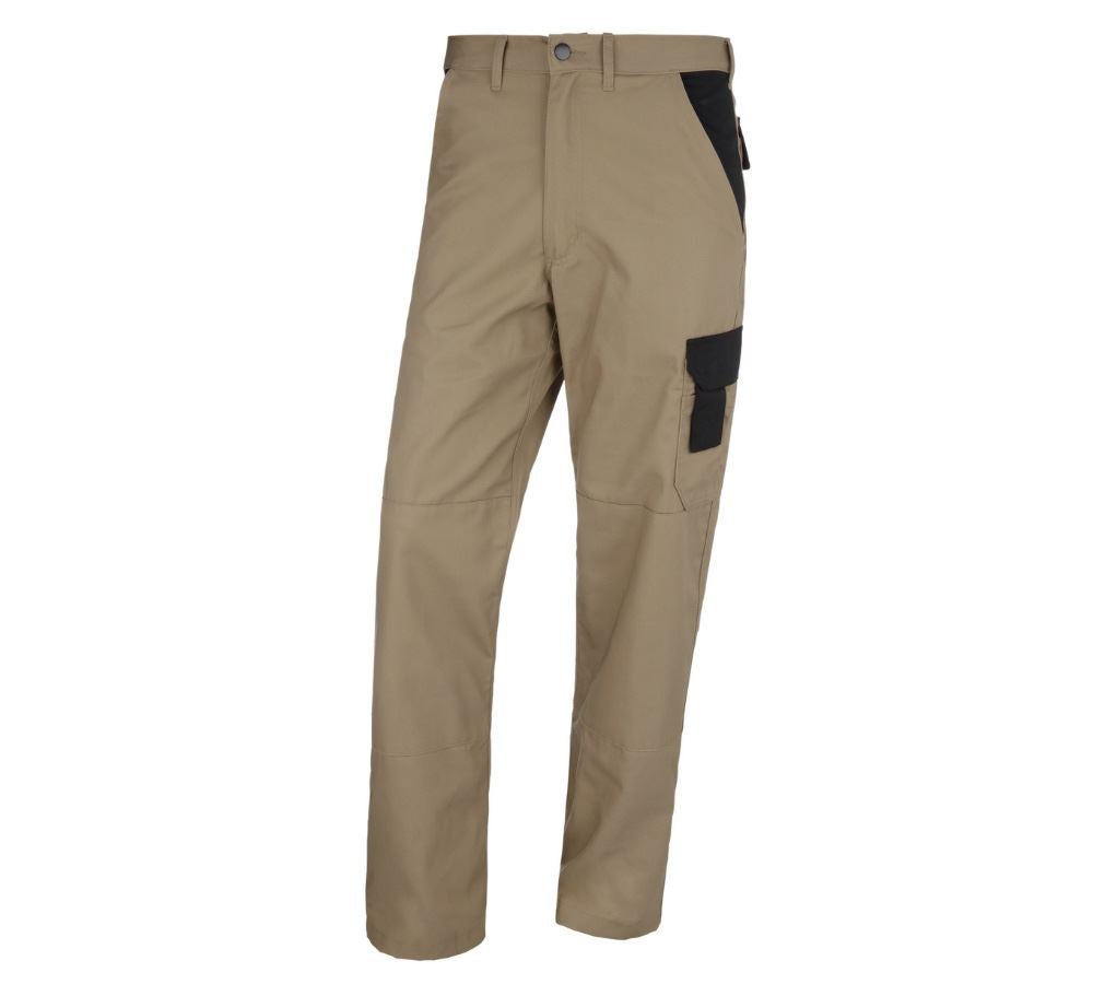 Horti-/ Sylvi-/ Agriculture: STONEKIT Pantalon à taille élastique Odense + kaki/noir