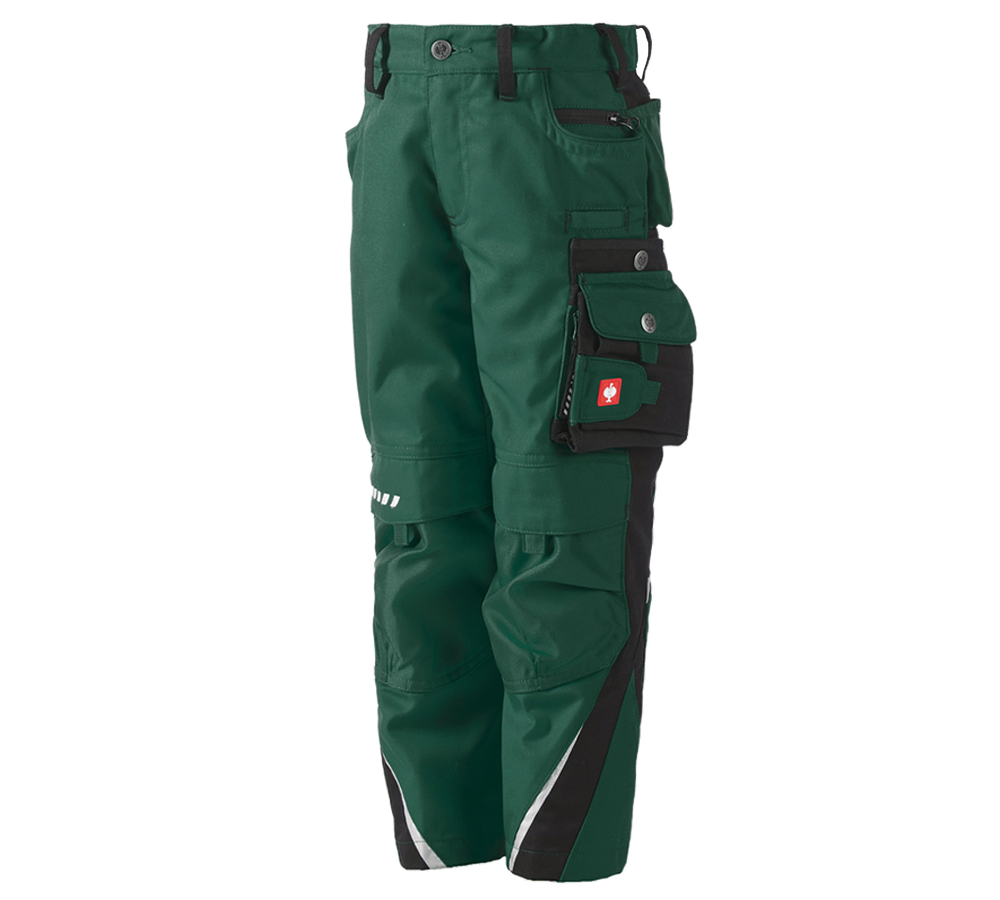 Broeken: Kinderbroek e.s.motion winter + groen/zwart