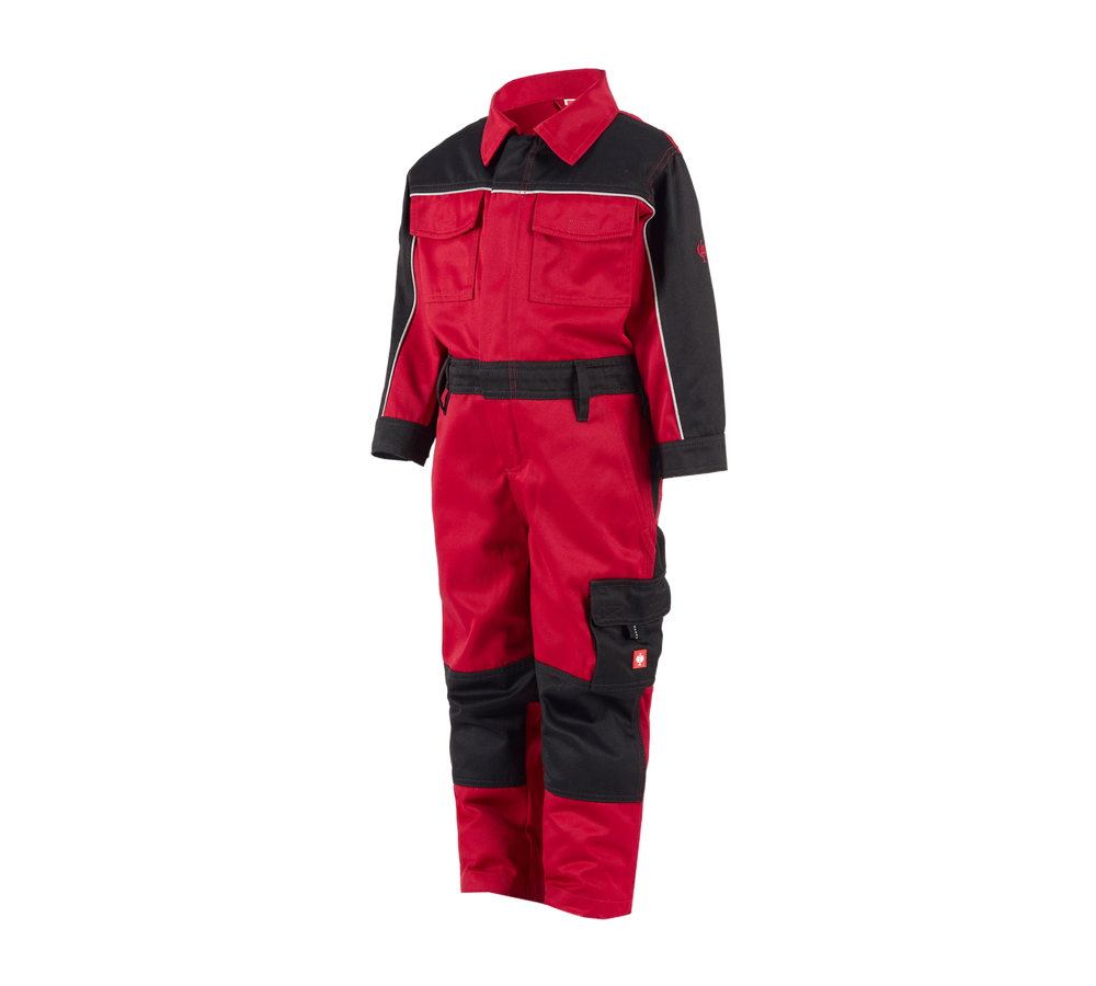 Pantalons: Combinaison enfants e.s.image + rouge/noir