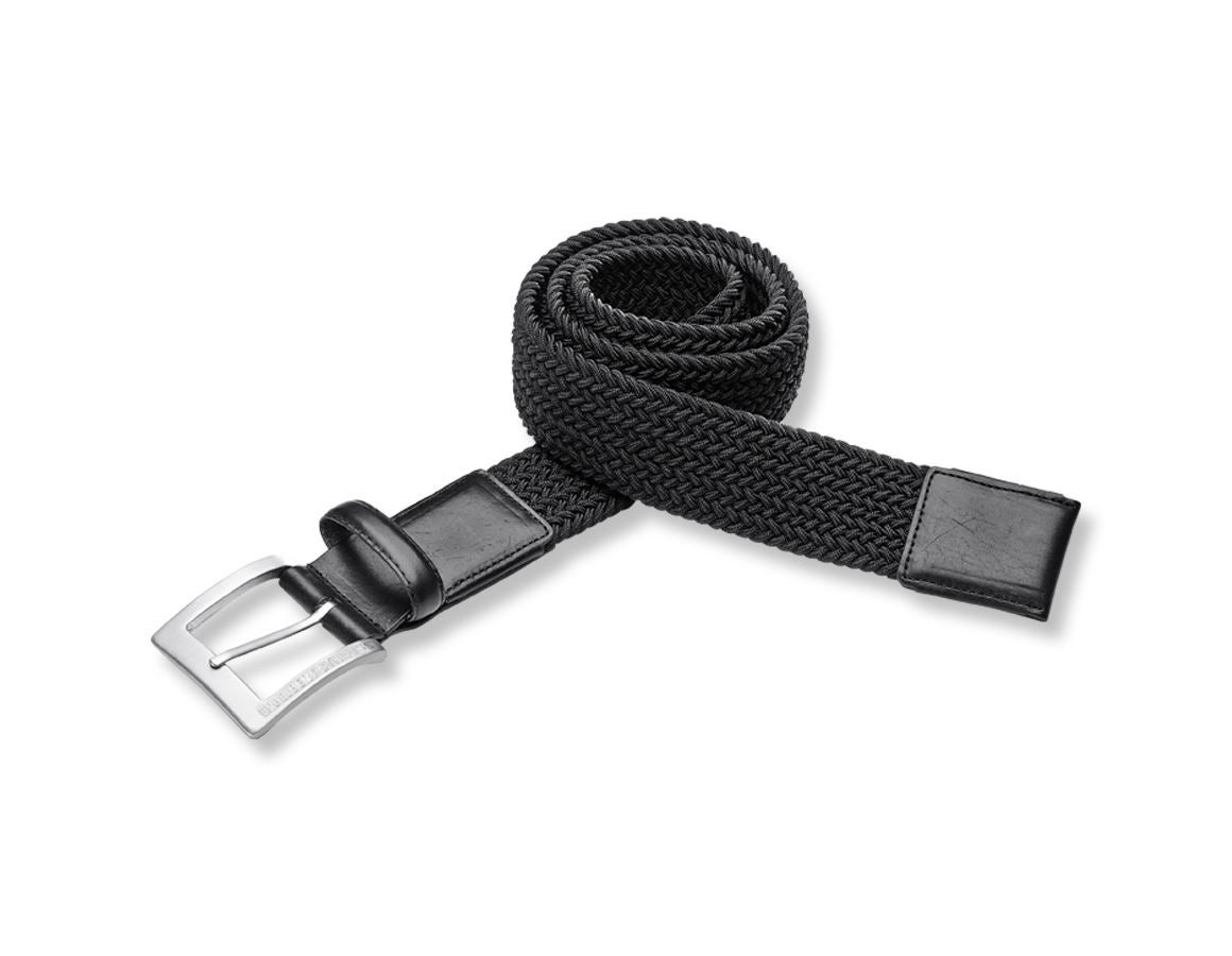 Accessoires: e.s. Ceinture hommes Stretch + noir