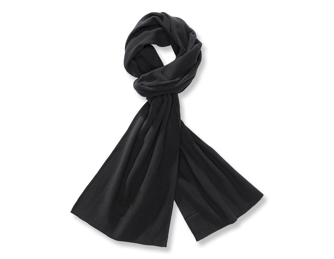 Accessoires: e.s. FIBERTWIN® microfleece Écharpe + noir