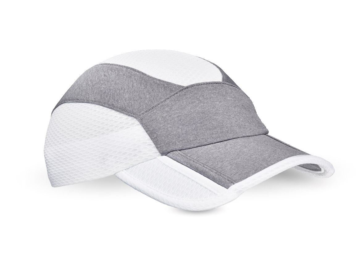 Accessoires: e.s. Functionele cap Comfort fit + wit/platina-melange