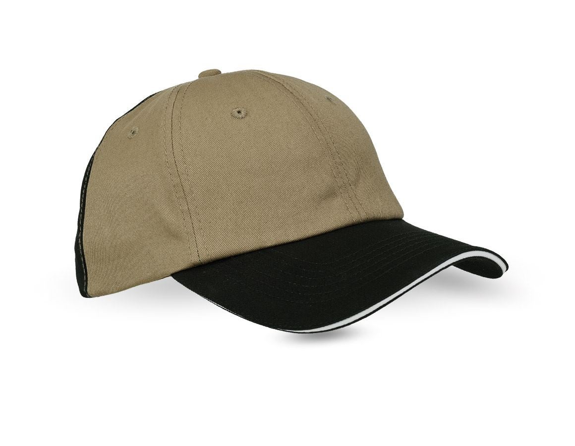 Accessoires: e.s. Cap color + kaki/zwart