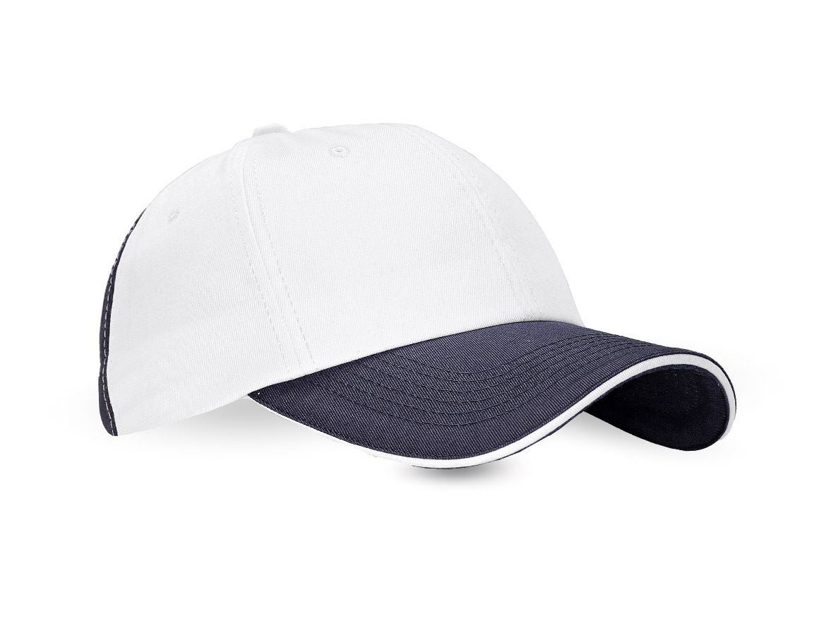Accessoires: e.s. Cap color + wit/grijs