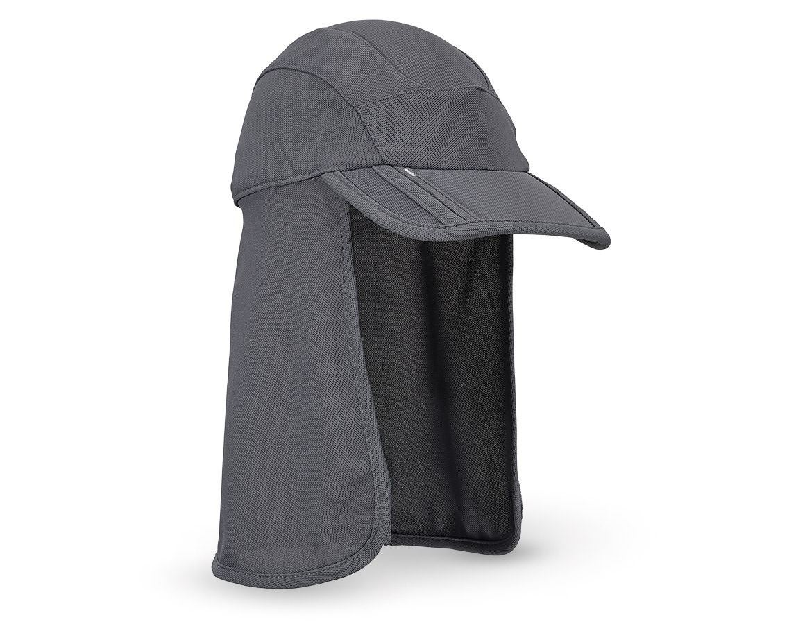 Accessoires: e.s Casquette fonctionell UV + anthracite/platine