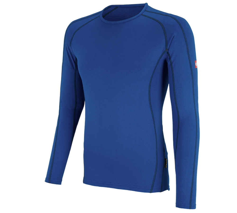 Unterwäsche | Thermokleidung: e.s. Funktions-Longsleeve clima-pro, warm, Herren + enzianblau