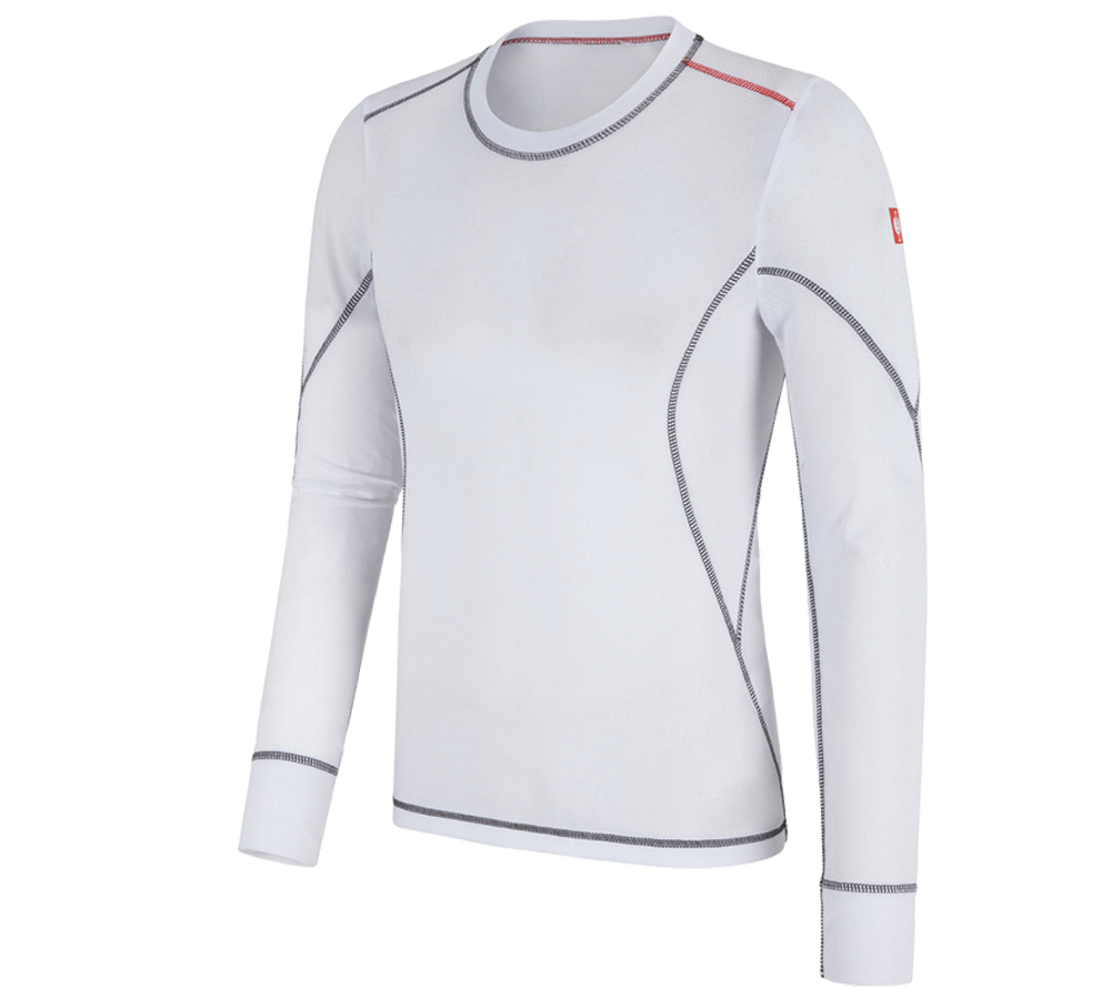 Sous-vêtements | Vêtements thermiques: e.s. Fonction-Longsleeve basis-light + blanc