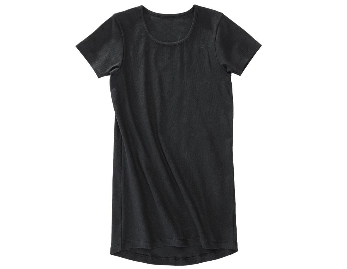 Sous-vêtements | Vêtements thermiques: e.s. Cotton rib t-shirt + noir