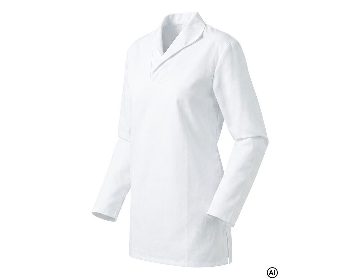 Hauts: Veste chasuble HACCP + blanc