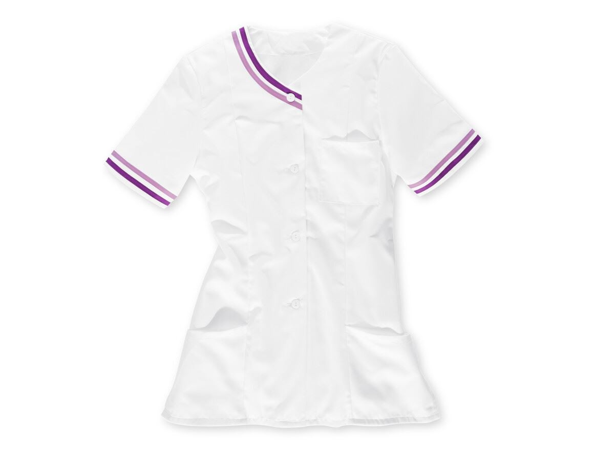 Hauts: Tunique Ulrike + blanc/violet/lilas