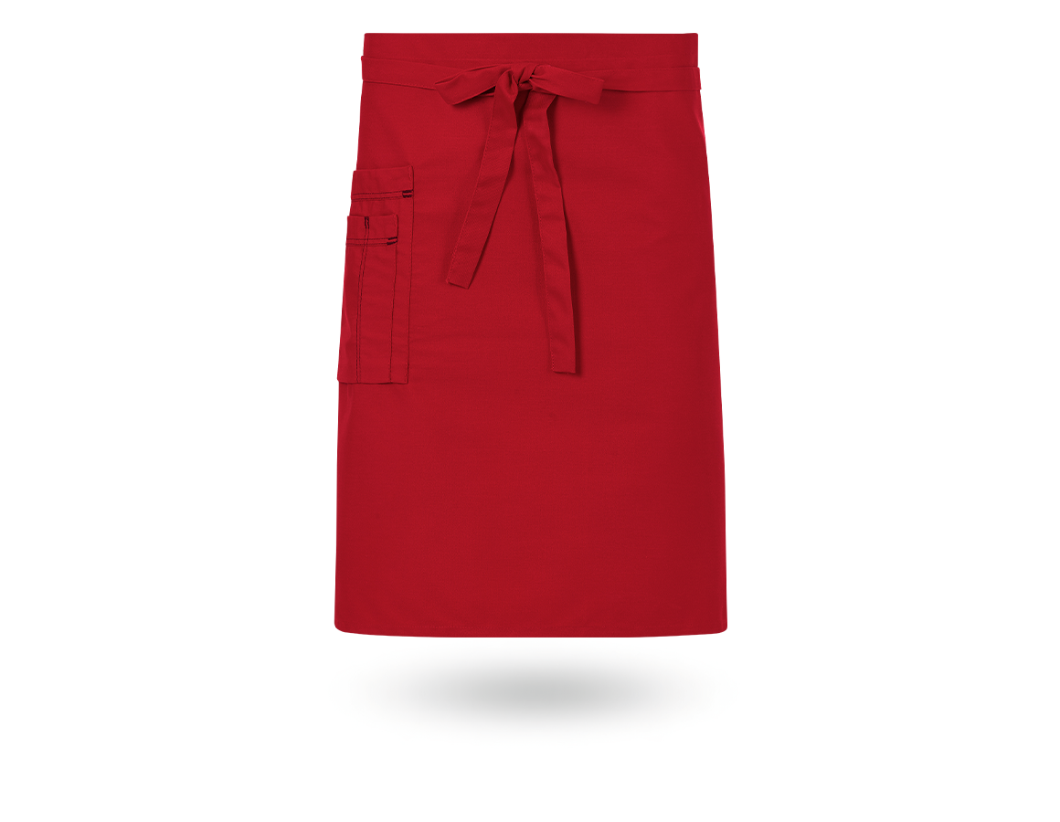 Schürzen: Vorbinder + rot/schwarz