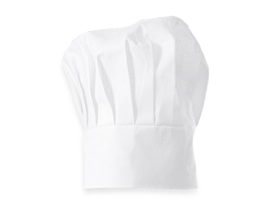 Accessoires: Toque de cuisinier + blanc