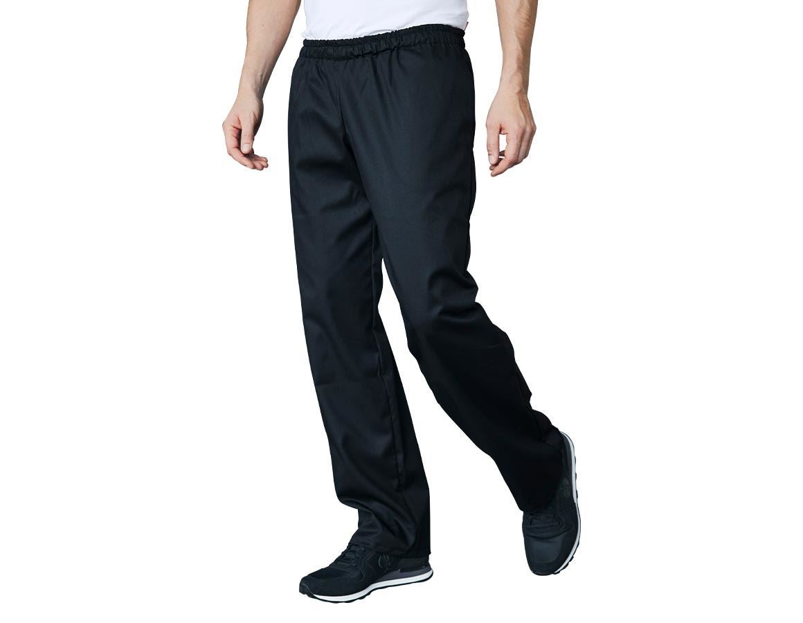 Pantalons de travail: Pantalon de cuisinier Genf II + noir