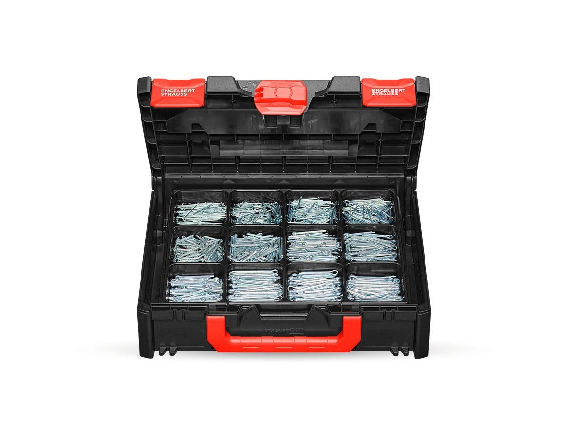 Kleinteile-Sortimente: Splinte-Sortiment DIN 94 in STRAUSSbox 118 midi