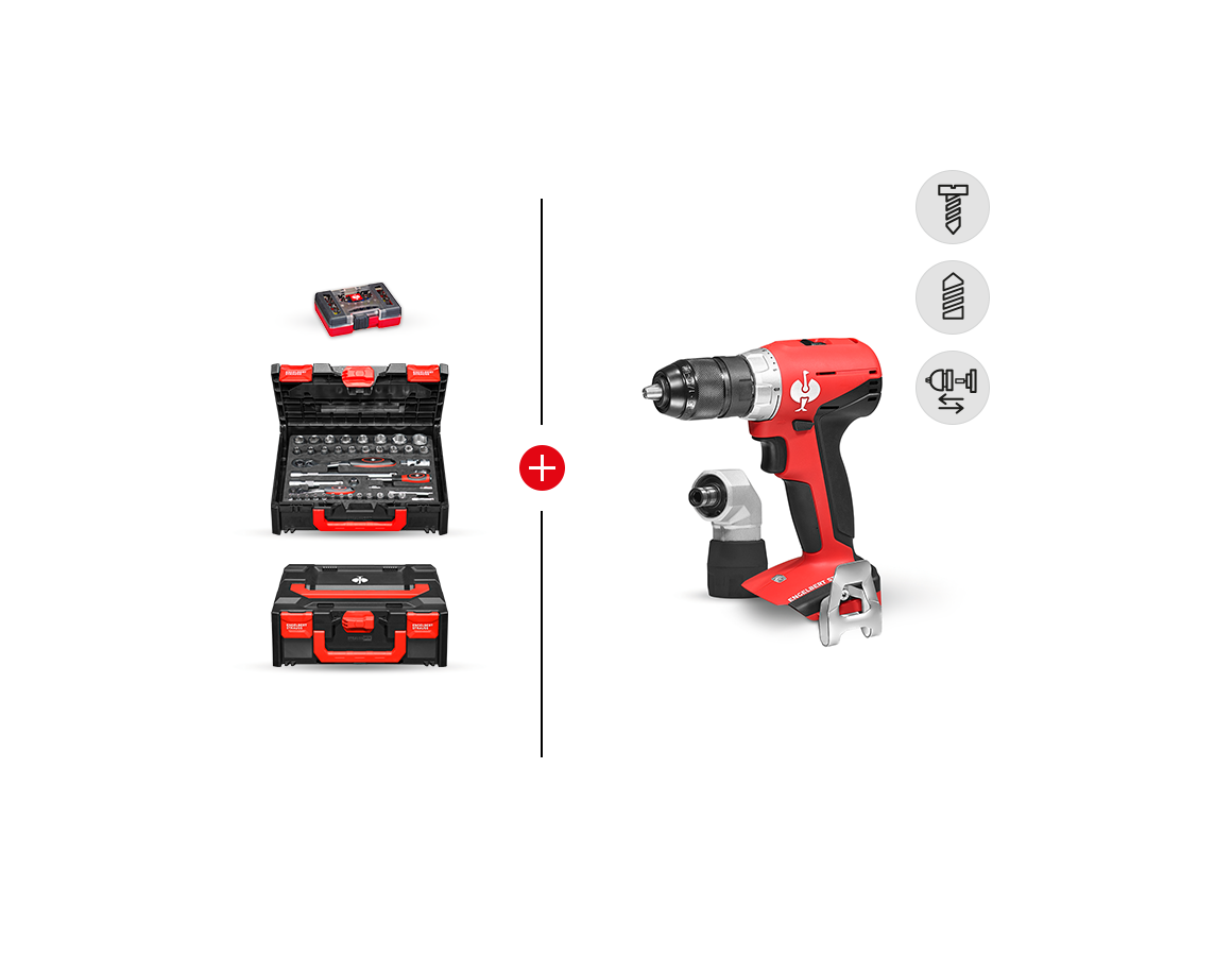 Elektrische gereedschappen: COMBI-SET 2 + 18,0 V accu-multi boormachine M