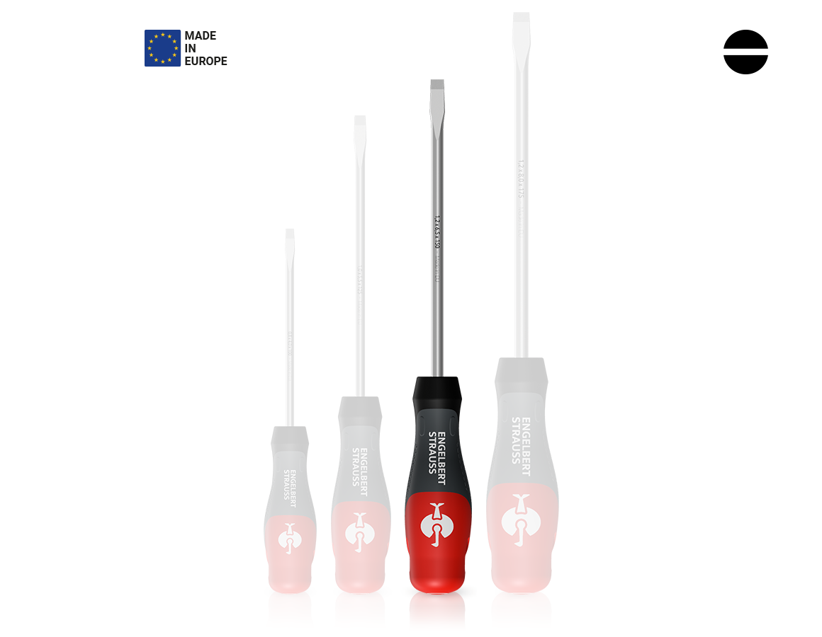 Schraubendreher: e.s. 3-K Werkstatt-Schraubendreher Schlitz