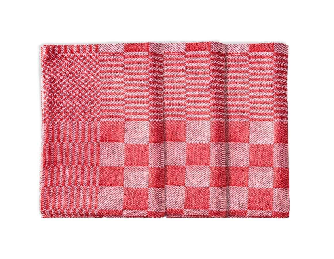 Chiffons: e.s. Torchons à vaisselle solid, lot 3 + rouge