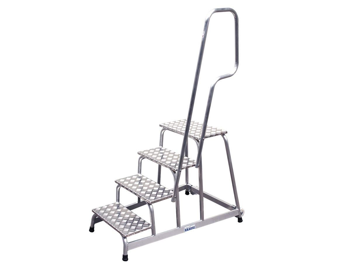 Ladders: KRAUSE mobiele montagetrap (alu)