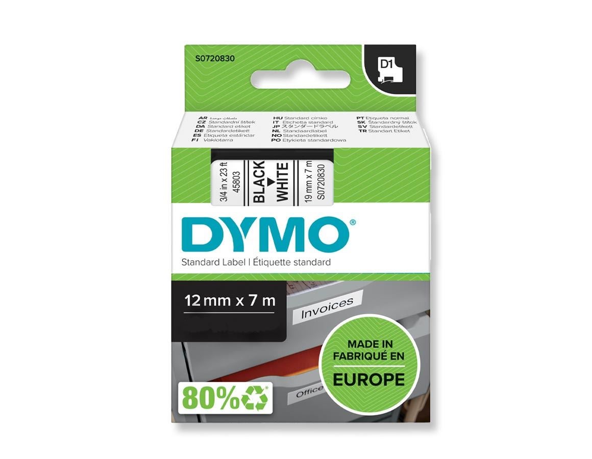 Equipement de bureau: Rubans DYMO D1, 12 mm + jaune/noir