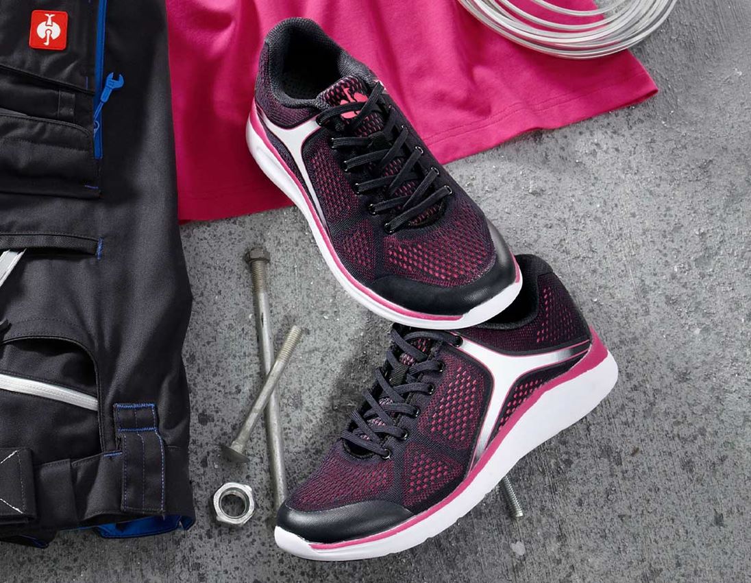 O1: e.s. O1 Chaussures professionnelles Asterope + graphite/rose