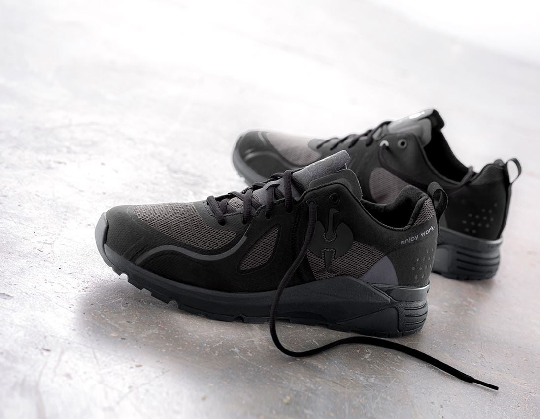 O1: O1 Werkschoenen e.s. Chete + zwart/antraciet