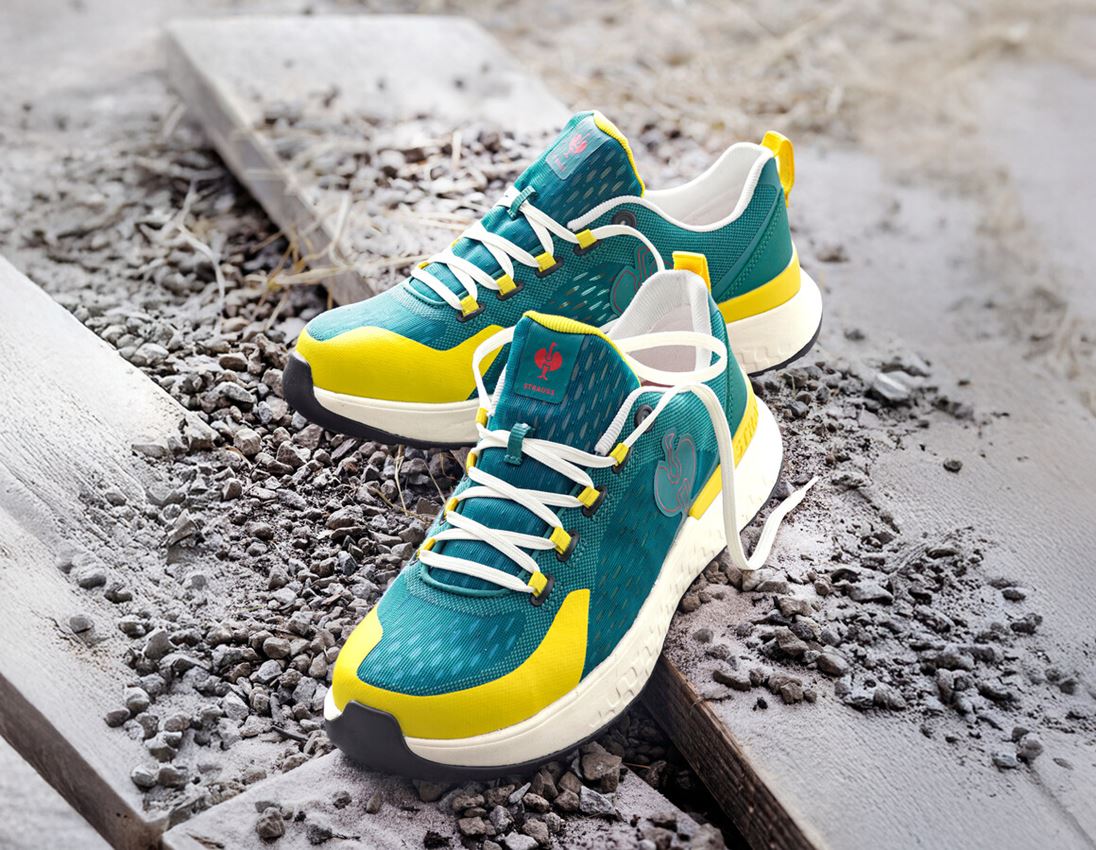 SB: SB Sicherheitshalbschuhe e.s. Comoe low + smaragdgrün/chromgelb 1