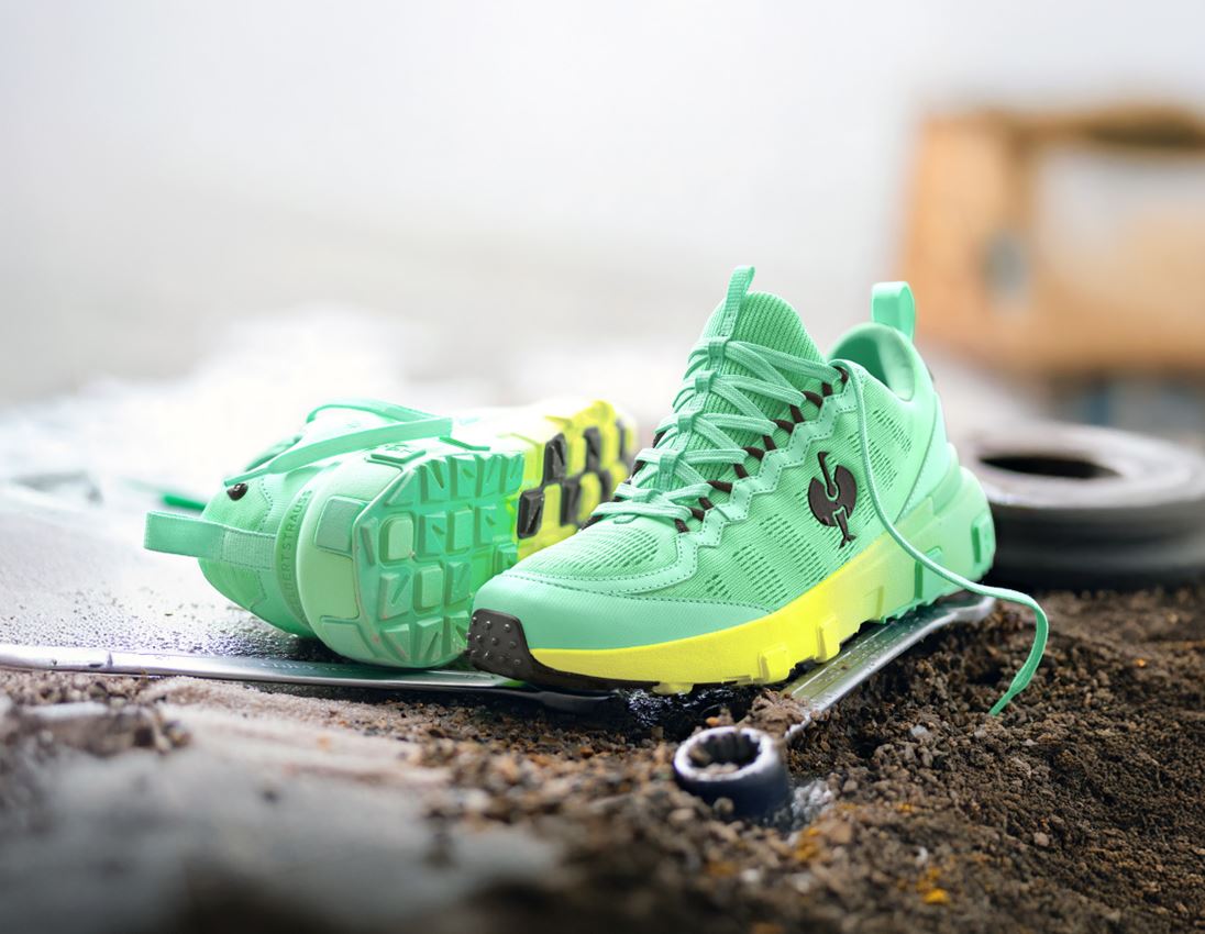 Horeca | Koks: O6 Werkschoenen e.s. Poli low + mint/signaalgeel 1