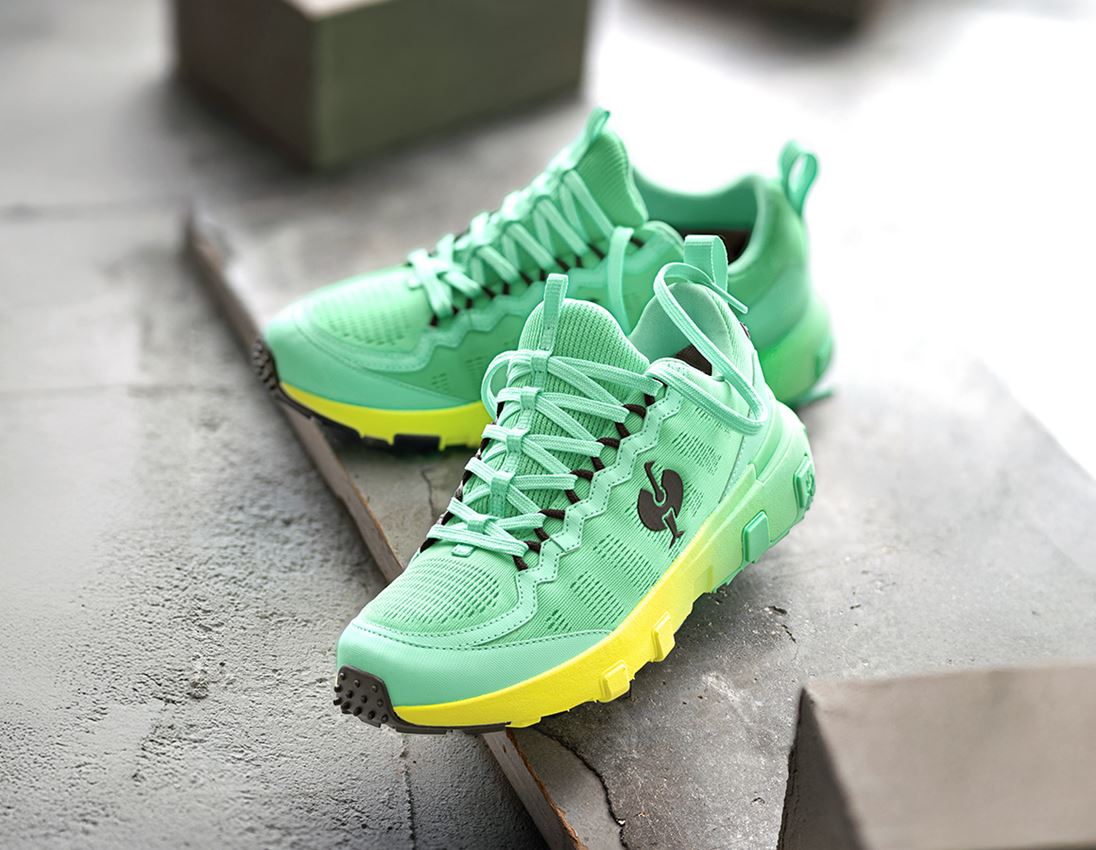 Horeca | Koks: O6 Werkschoenen e.s. Poli low + mint/signaalgeel