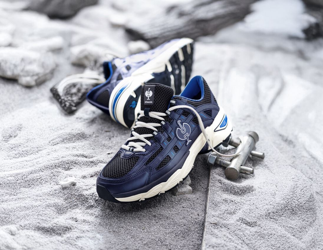 Beroepsschoenen: O1 Werkschoenen e.s. Lewistown low + donkerblauw 1