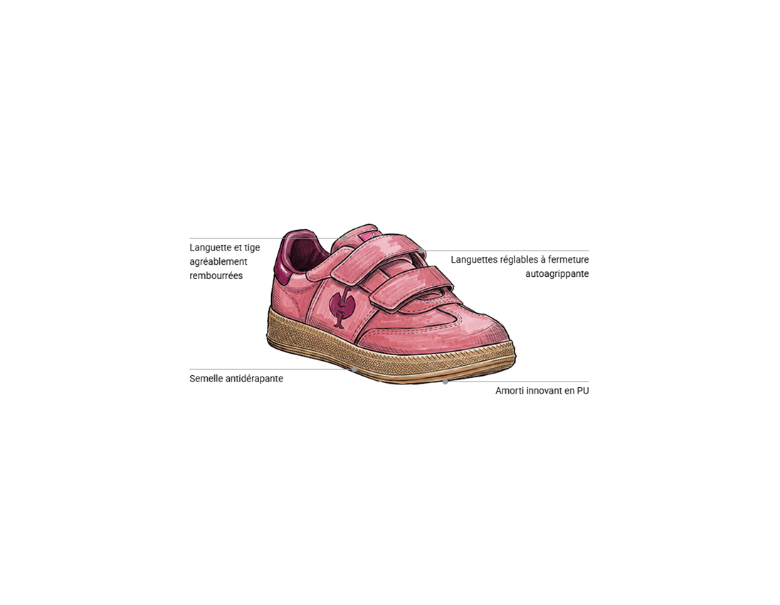 Chaussures pour enfants: Chaussures Allround Strauss.0900 low, enfants + rose malva 1