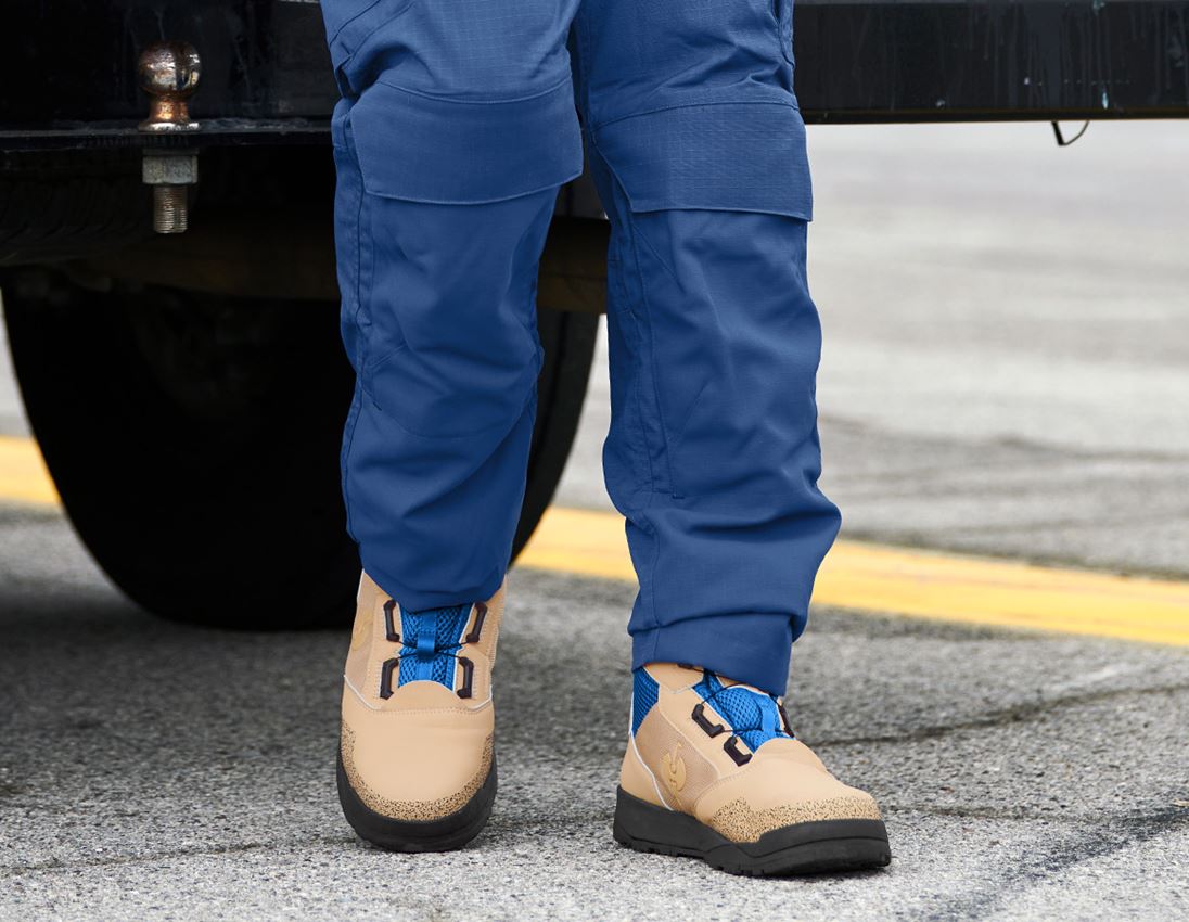 S1: S1 Veiligheidsschoenen e.s. Nakuru mid + neutraal beige/gentiaanblauw 1