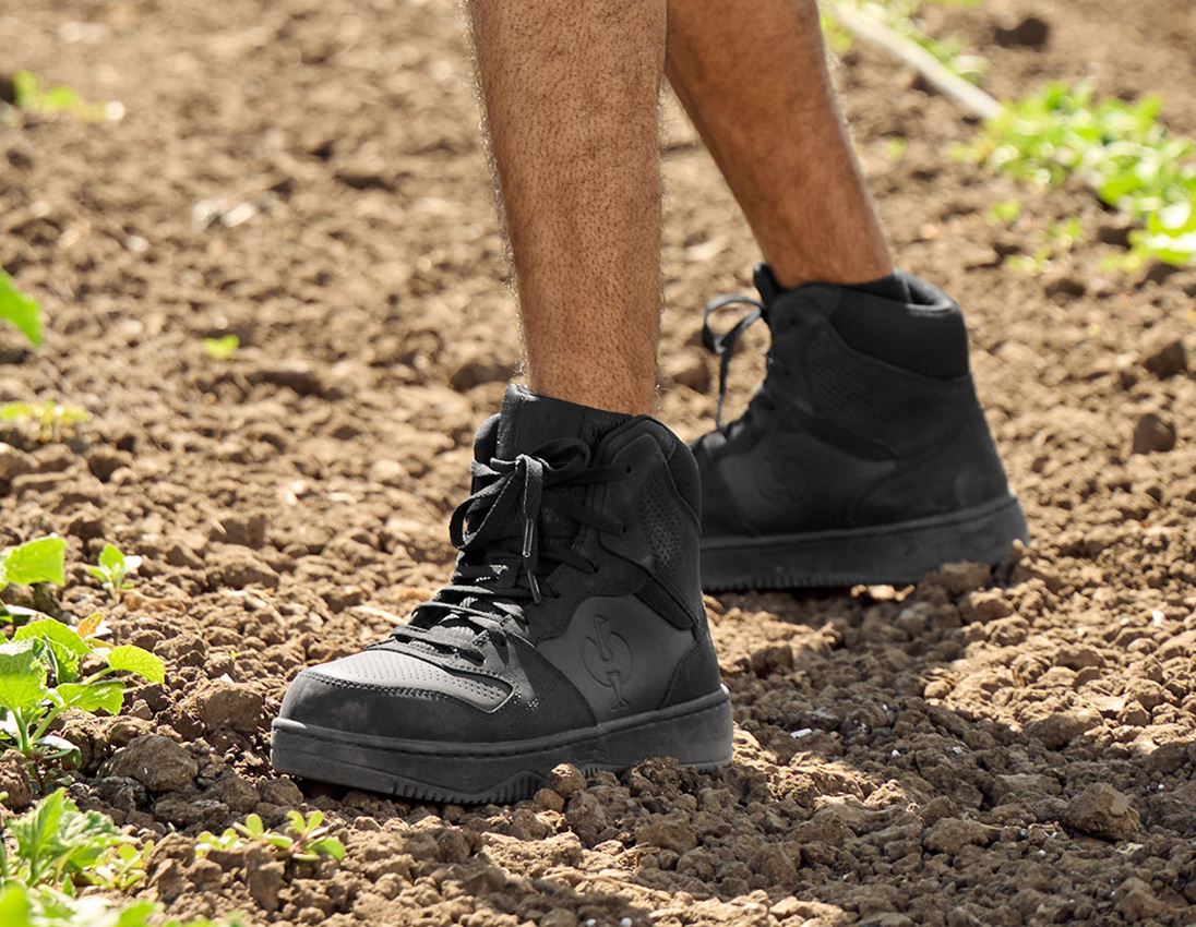 S1P: S1P Chaussures hautes de sécur. e.s. Eindhoven mid + noir 2