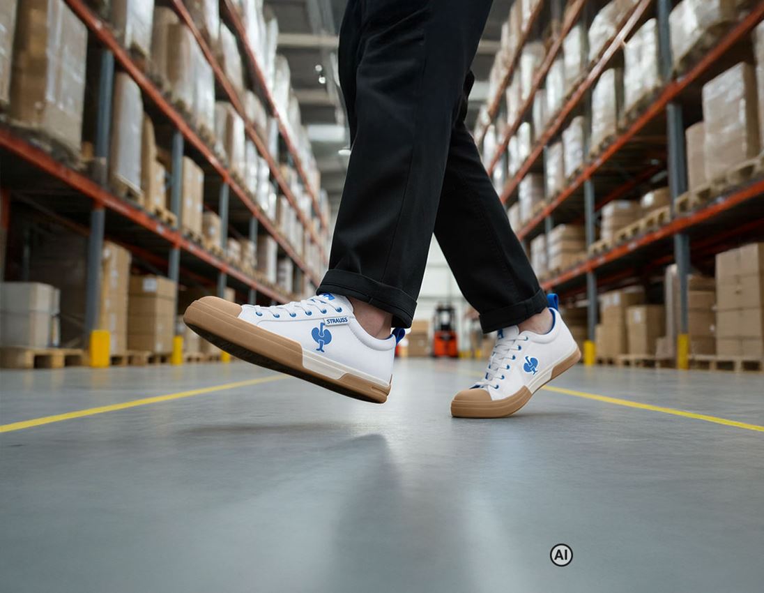 Généré / modifié par IA  - S1: S1 Chaussures basses de sécurité e.s. Yatala low + blanc/bleu gentiane 2