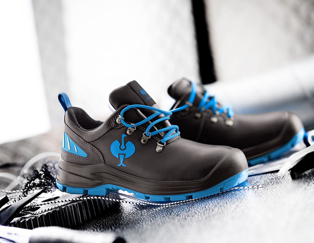 S3: S3 Sicherheitshalbschuhe e.s. Umbriel II low + schwarz/enzianblau