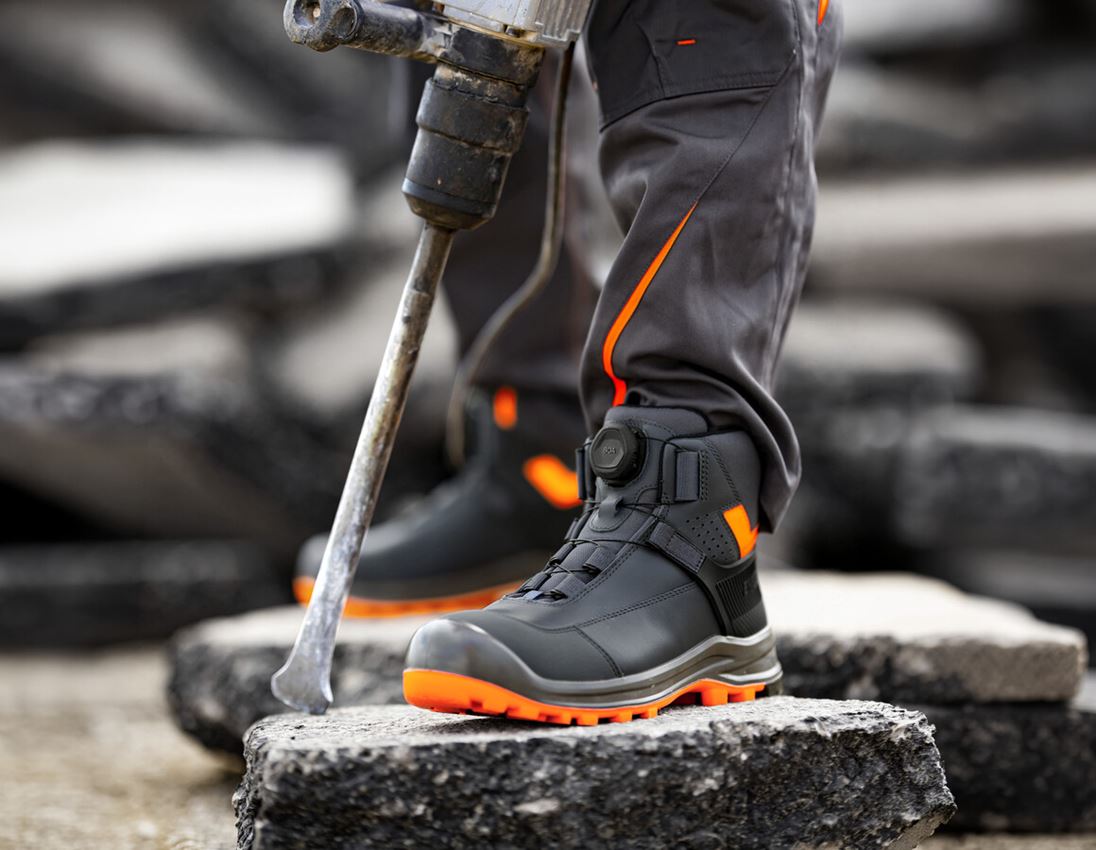 S3: S3 Veiligheidsschoenen e.s. Sawato mid + antraciet/signaaloranje 1