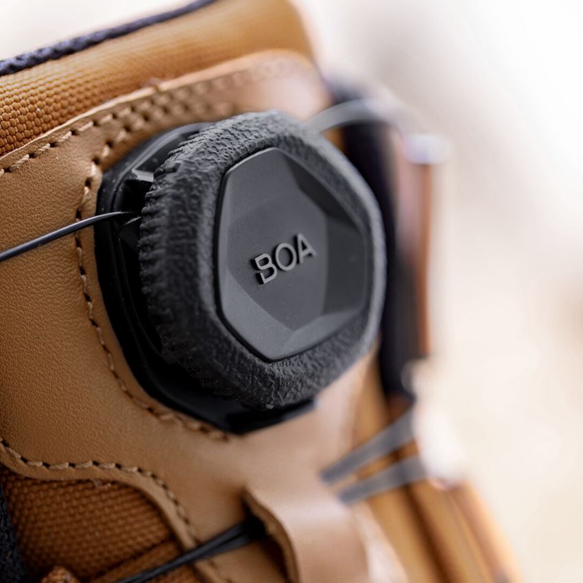 S3: S3 Veiligheidsschoenen e.s. Sawato mid + woestijnbruin/amandelbruin 2