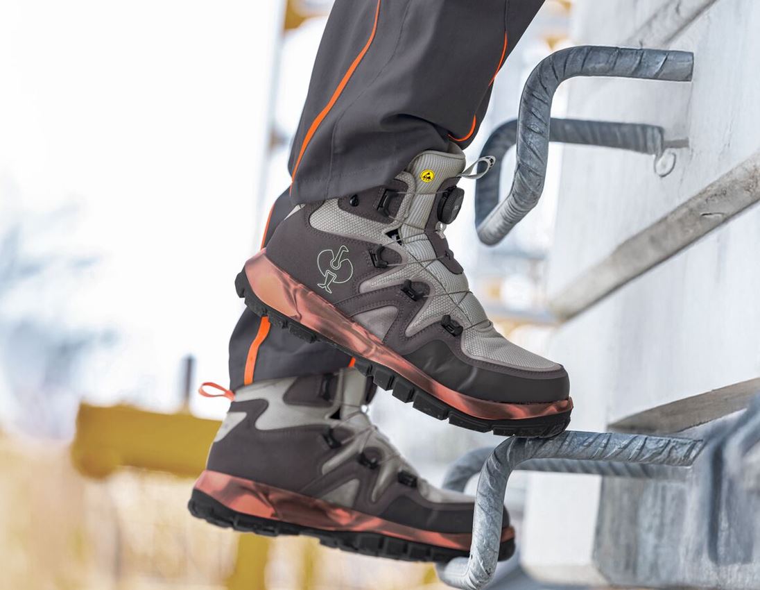 S7: S7S Chaussures haut. de sécurité e.s. Altadena mid + anthracite/orange fluo 2