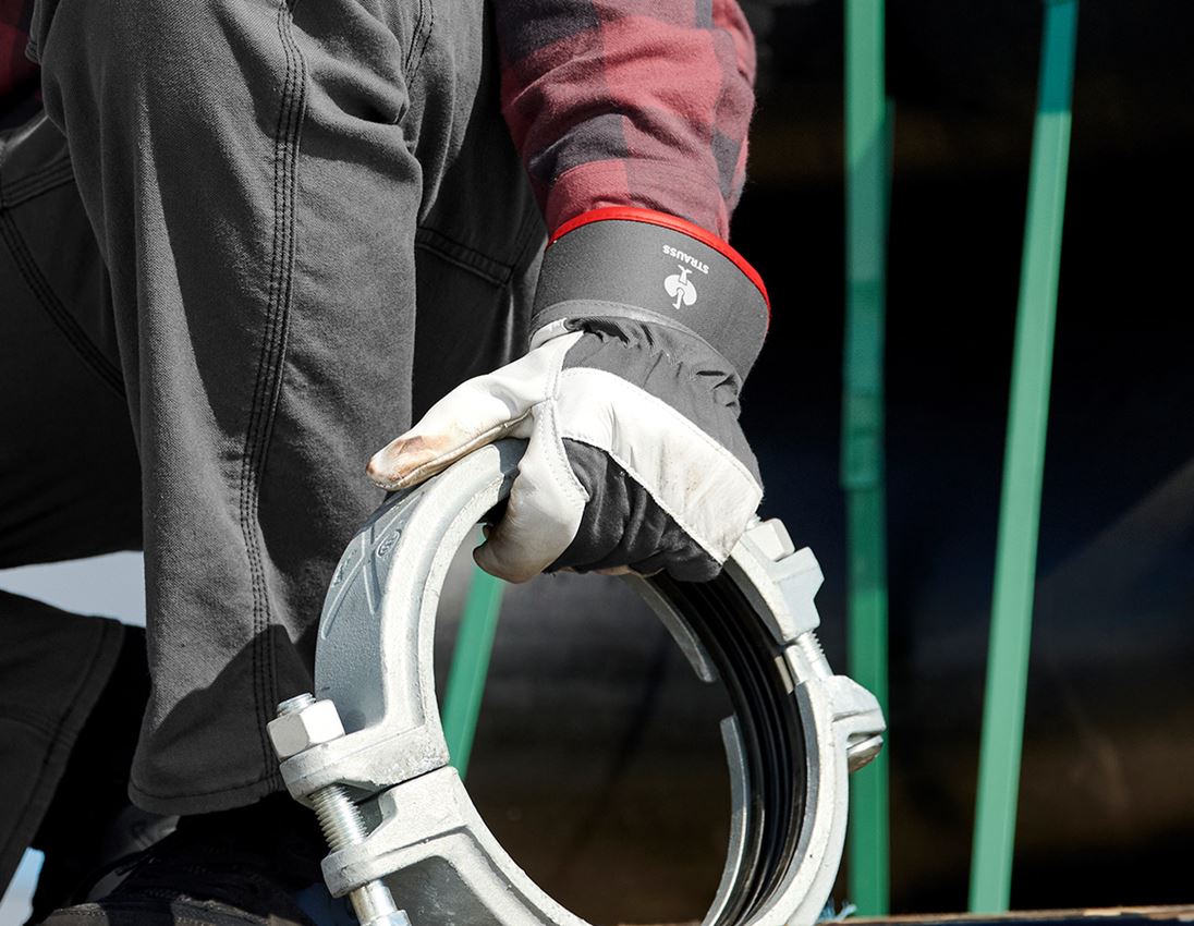 Cuir: Gants d’hiver en cuir grénelé Yukon 2