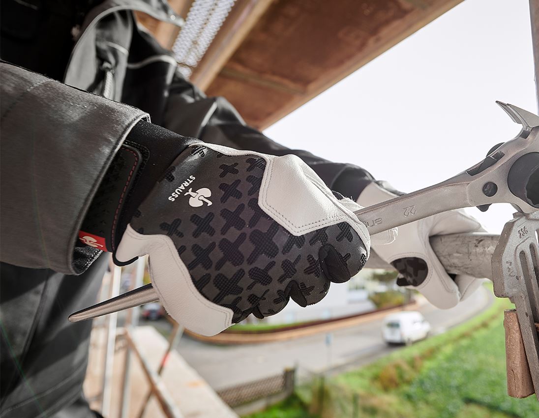 Leder: e.s. Leder-Montagehandschuhe ergoplus 1