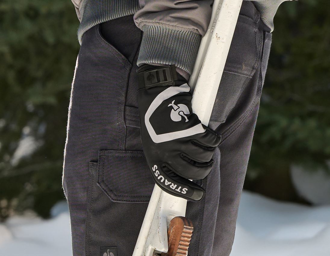 Hybrid: Handschuhe e.s.trail winter + schwarz/basaltgrau 1