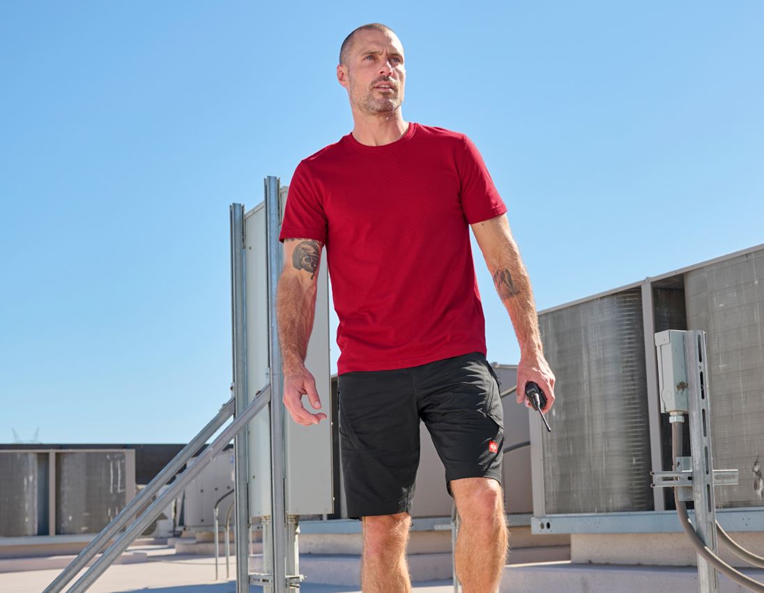 Shirts & Co.: e.s. T-Shirt cotton + rot 2