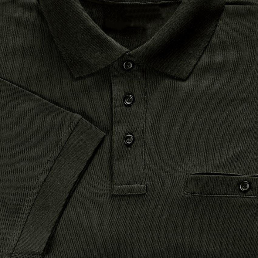 Hauts: e.s. Polo cotton Pocket + noir 2