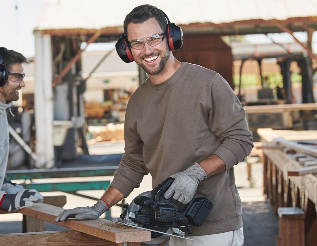 Shirts & Co.: e.s. Sweatshirt poly cotton + kieselstein 1