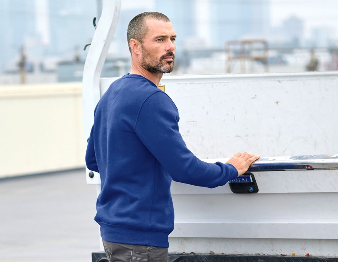 Shirts & Co.: e.s. Sweatshirt poly cotton + kornblau 1