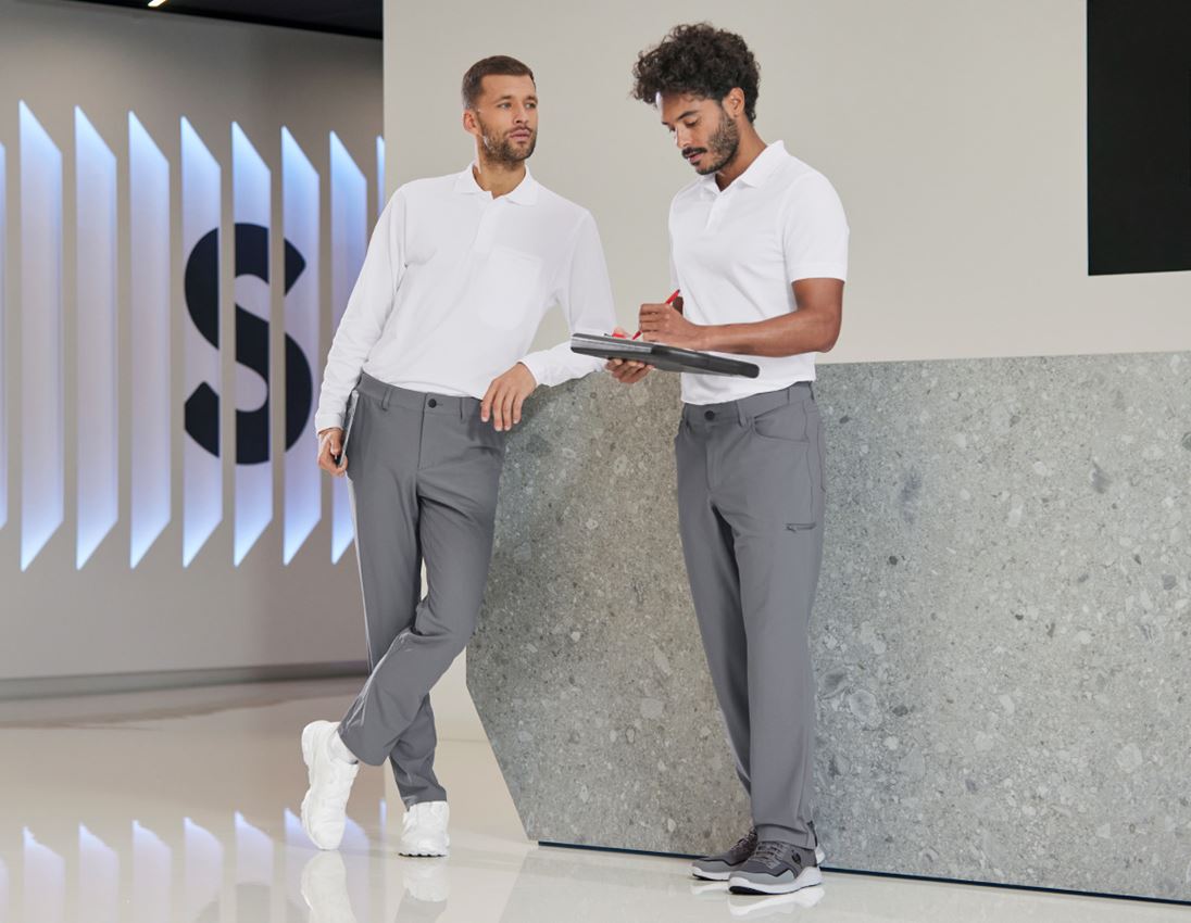 Hauts: e.s. Polo cotton Deluxe + blanc 3