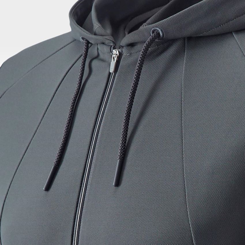 Bovenkleding: e.s. Functionele Hoody-Longsleeve UV + antraciet/platina 2